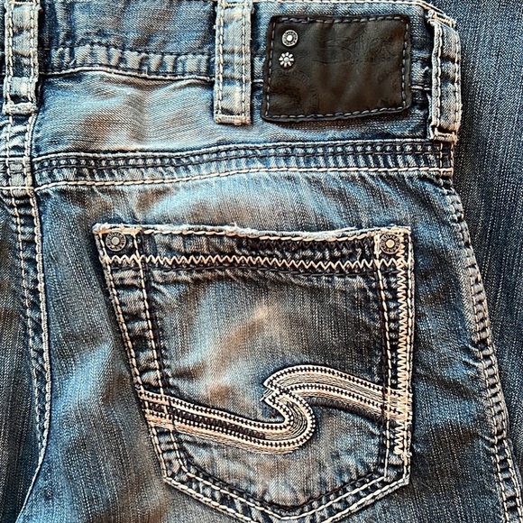 👖Silver Zac Relaxed Fit Straight Leg men’s denim pants 👖 - Picture 6 of 10